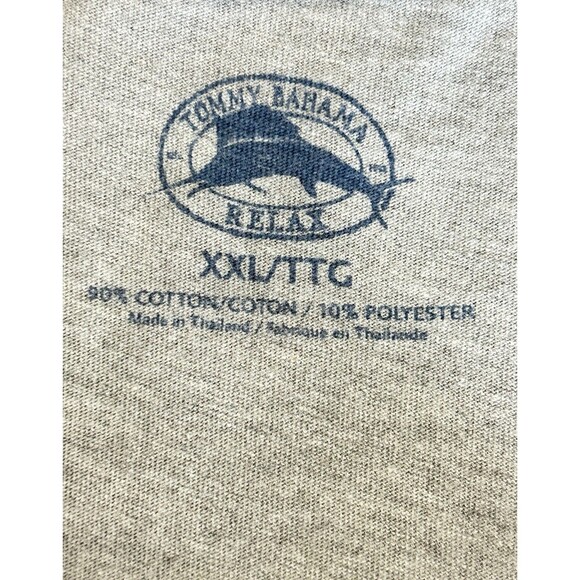 Tommy Bahama Doubles Mens XXL Short Sleeve Gray‎ Graphic T-Shirt - Picture 6 of 8